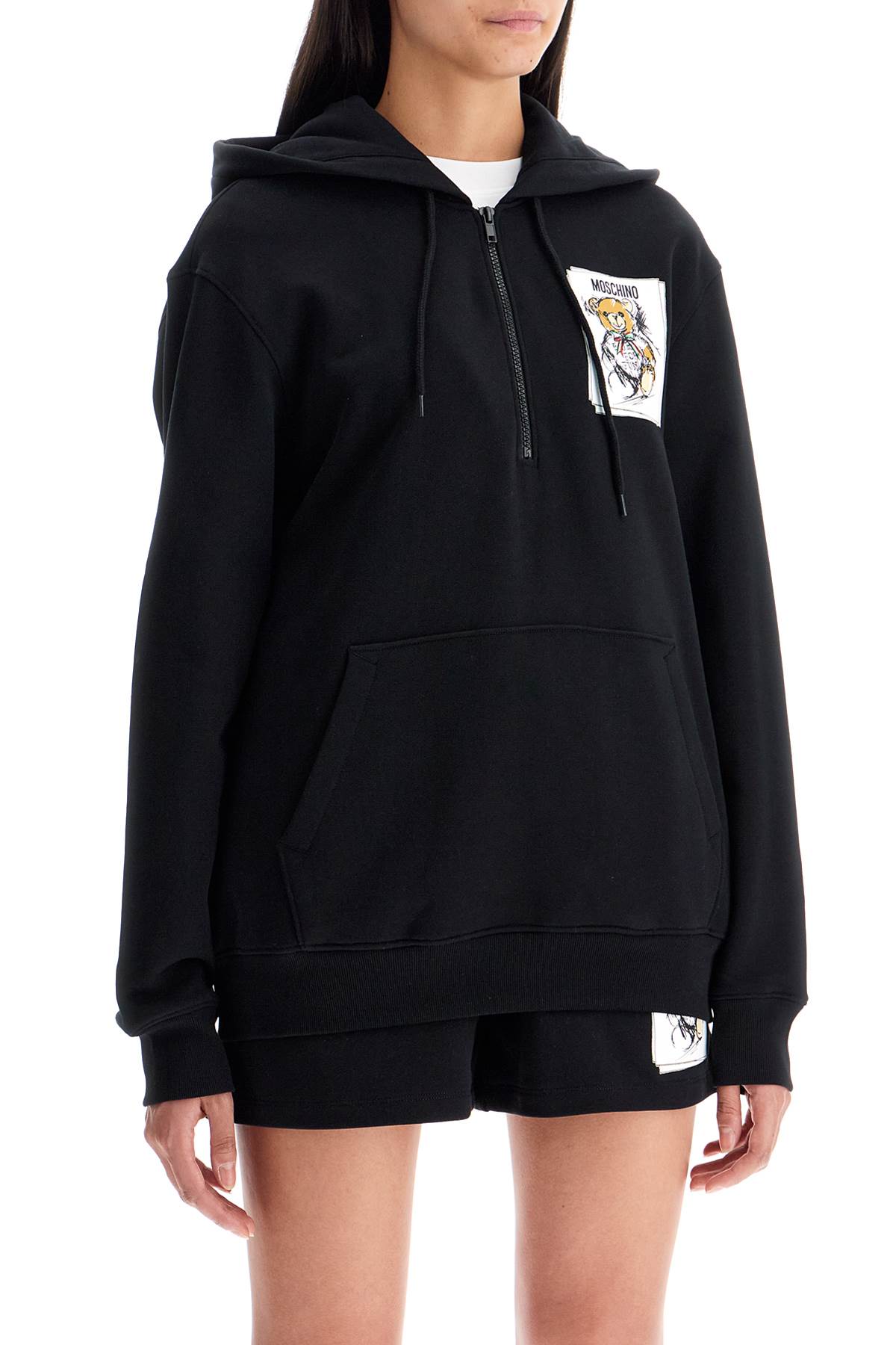 MOSCHINO COUTURE Chic Oversized Teddy Bear Hoodie