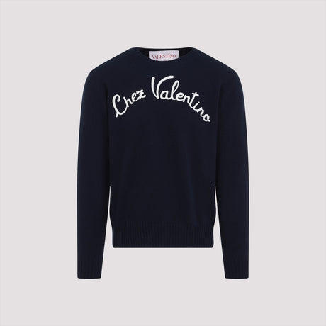 VALENTINO Elegant 100% Virgin Wool Sweater for Men