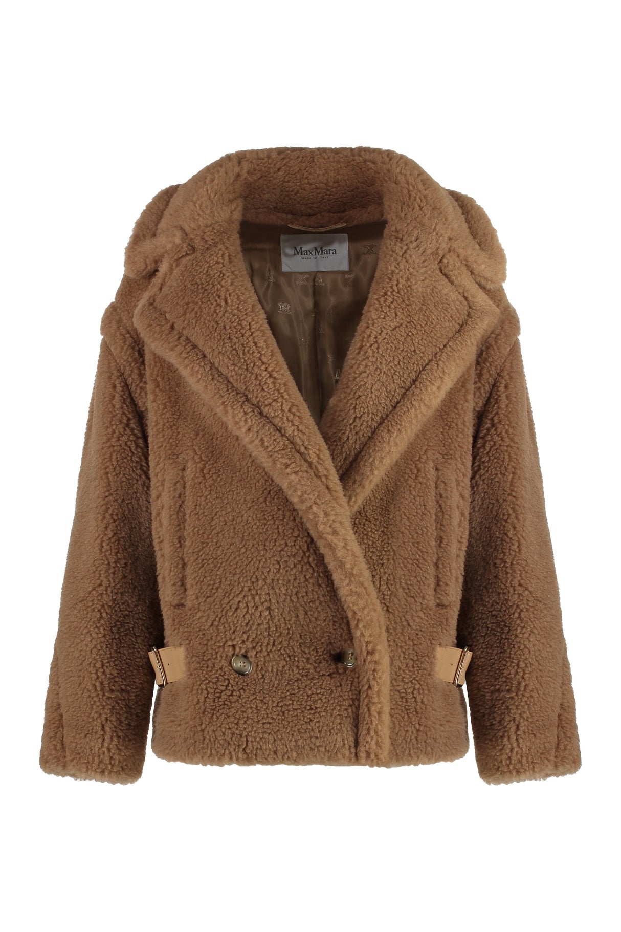 MAX MARA Vegan Fur Jacket with Leather Accents - Women's Outerwear