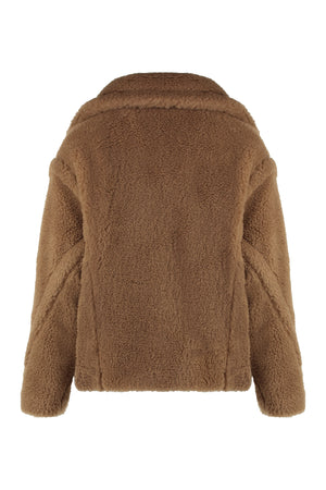 MAX MARA Vegan Fur Jacket with Leather Accents - Women's Outerwear