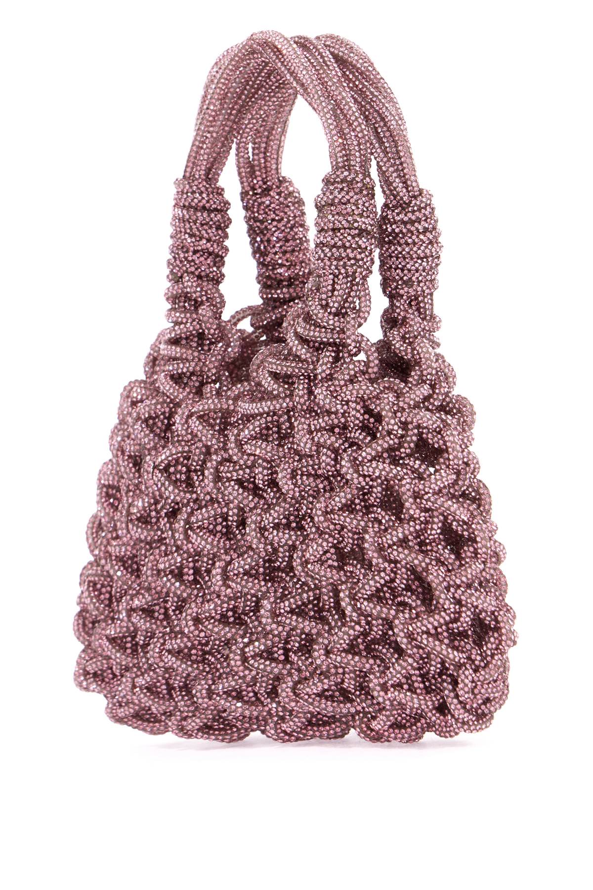 HIBOURAMA Elegant Mini Handbag with Micro Crystal Detail