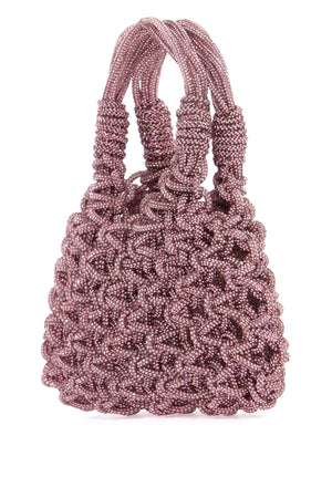 HIBOURAMA Elegant Mini Handbag with Micro Crystal Detail