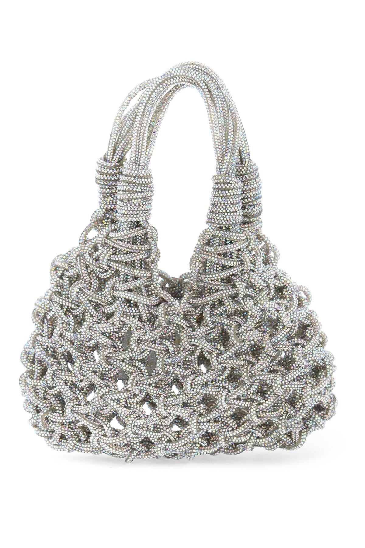 HIBOURAMA Elegant Mini Handbag with Micro Crystal Detail