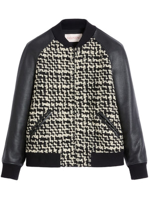 VALENTINO Tweed Bomber Jacket for Men - SS25 Collection