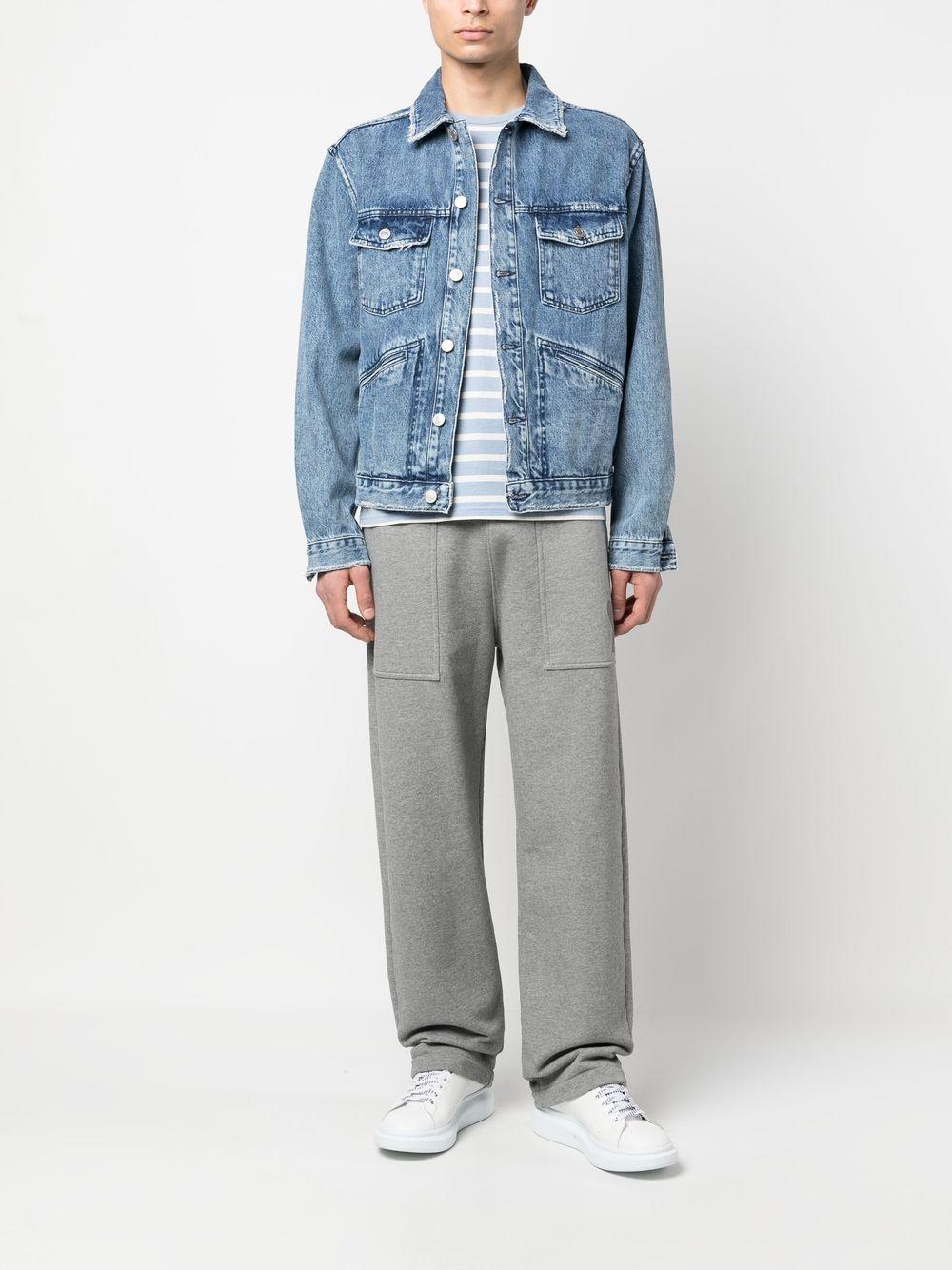 Áo khoác denim nam dành cho SS23 màu xanh