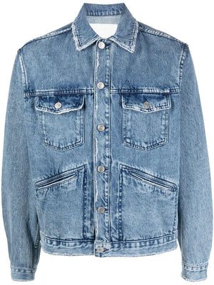 ISABEL MARANT Men's Blue Denim Jacket from SS23 Collection