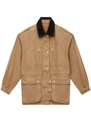 ISABEL MARANT ETOILE Chic Brown Cotton Jacket for Women