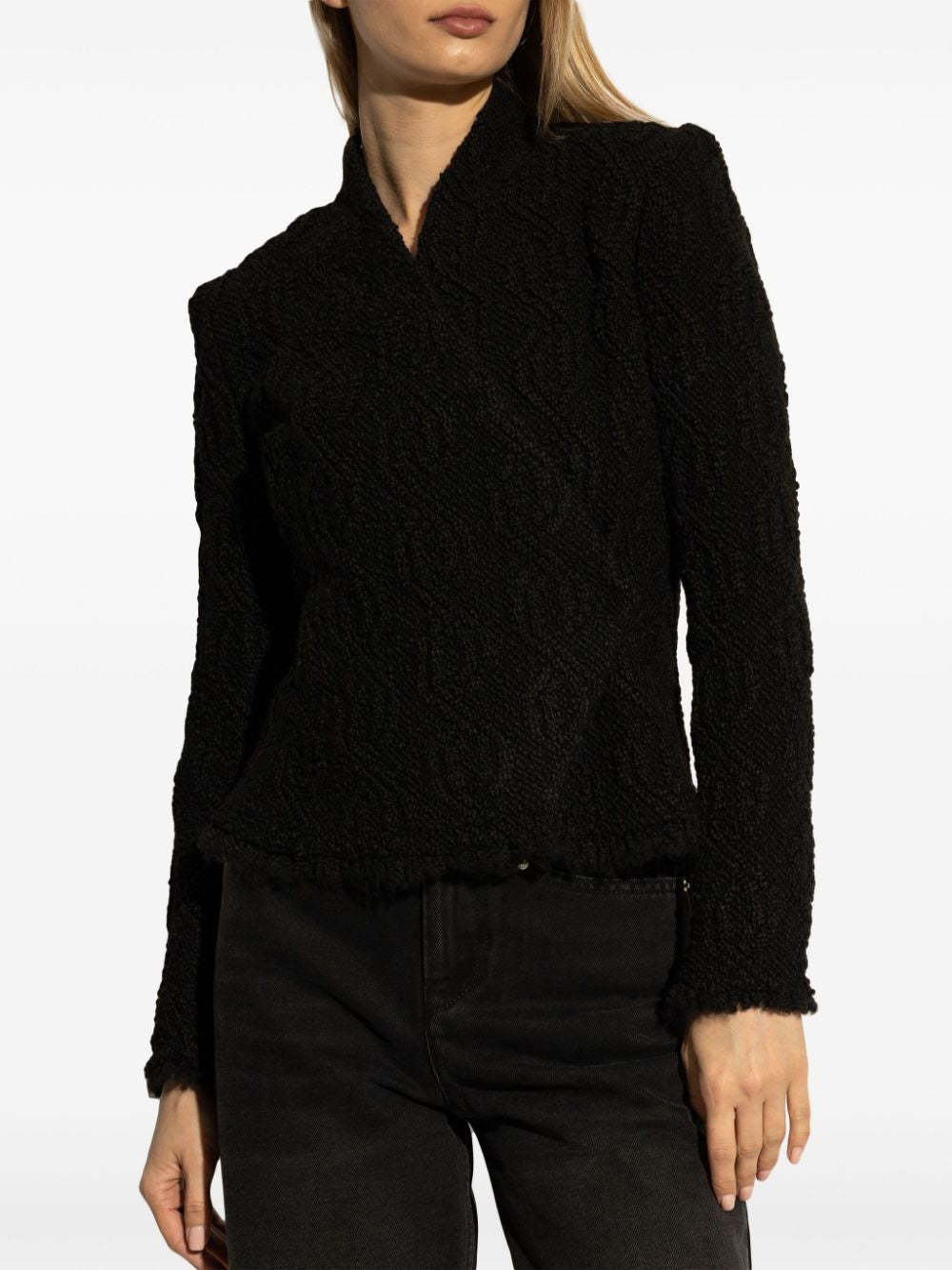 ISABEL MARANT Elegant Black Mini Coat for Women