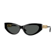 VERSACE Chic Oversized Dark Grey Sunglasses for Women