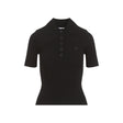 COURREGÈS Signature Ribbed Knit Polo for Women