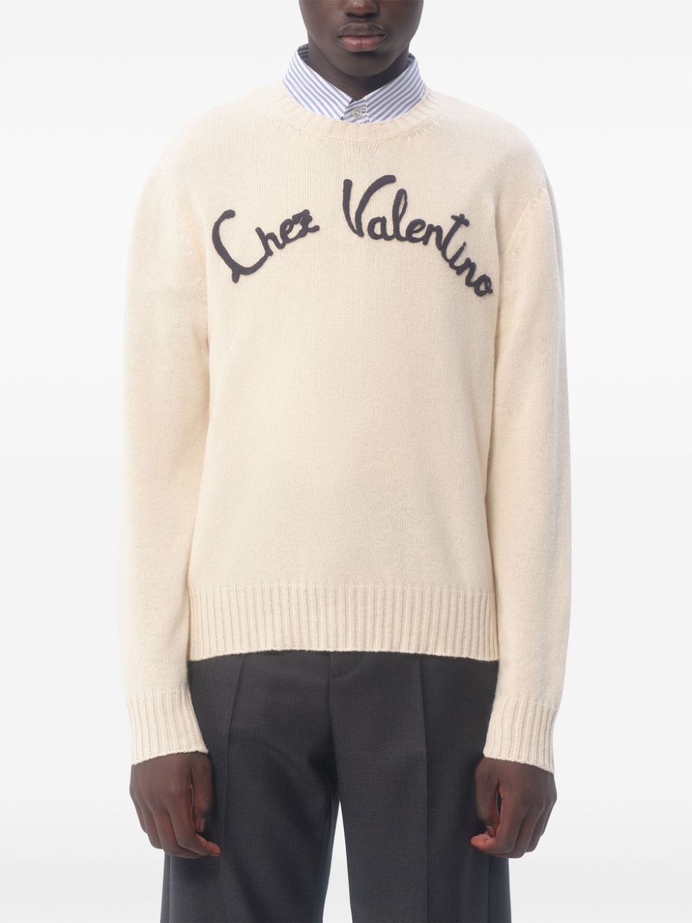 VALENTINO Men's Elegant Wool Sweater