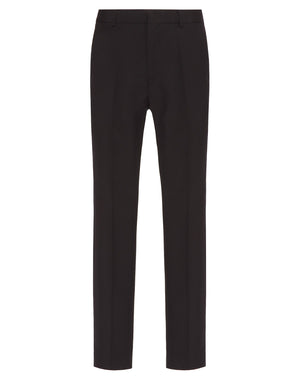 VALENTINO Sophisticated Slim Trousers in Classic Black for Men