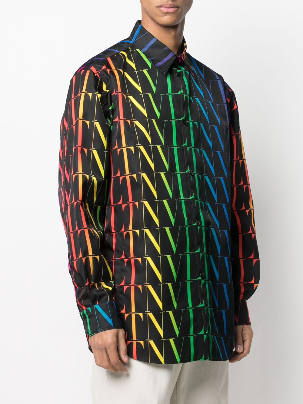 VALENTINO Men's Multicolored Designer Shirt Jacket - SS24