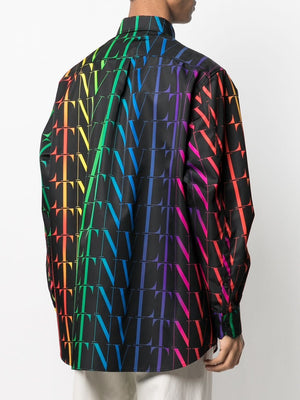 VALENTINO Men's Multicolored Designer Shirt Jacket - SS24