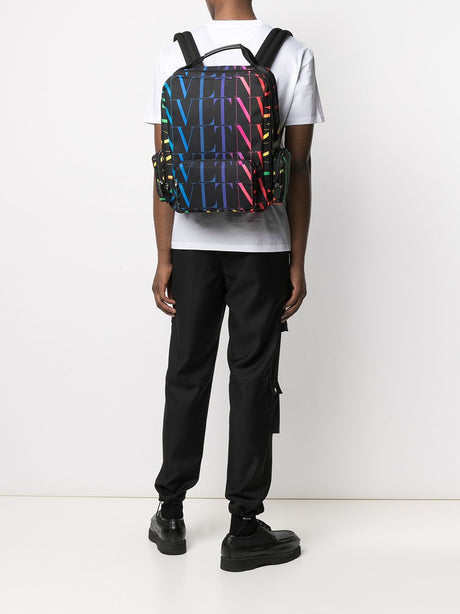 VALENTINO GARAVANI Designer Multicolor Men's Backpack for SS21