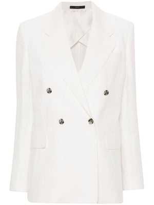 PAUL SMITH LINEN DOUBLE-BREASTED JACKET