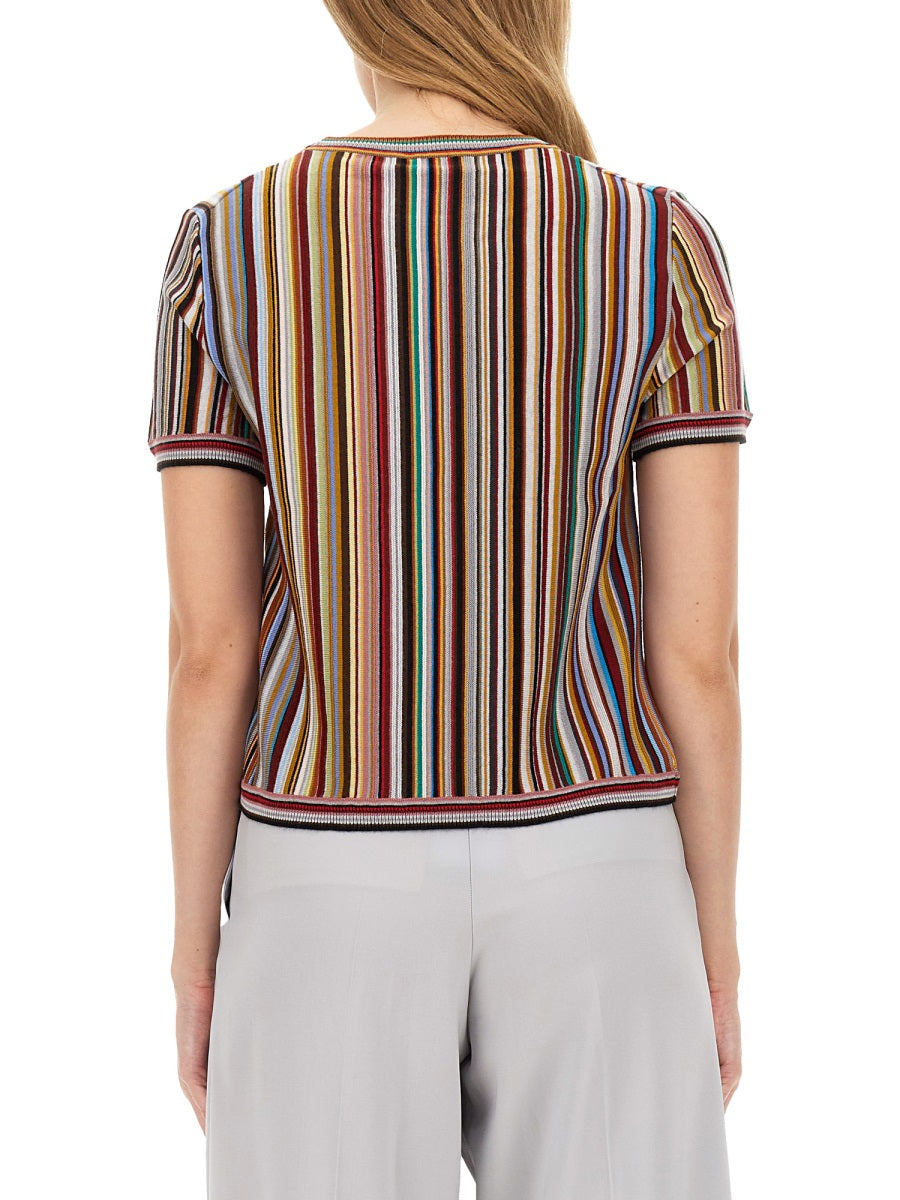 PAUL SMITH Signature Stripe Regular Fit T-Shirt - Size S