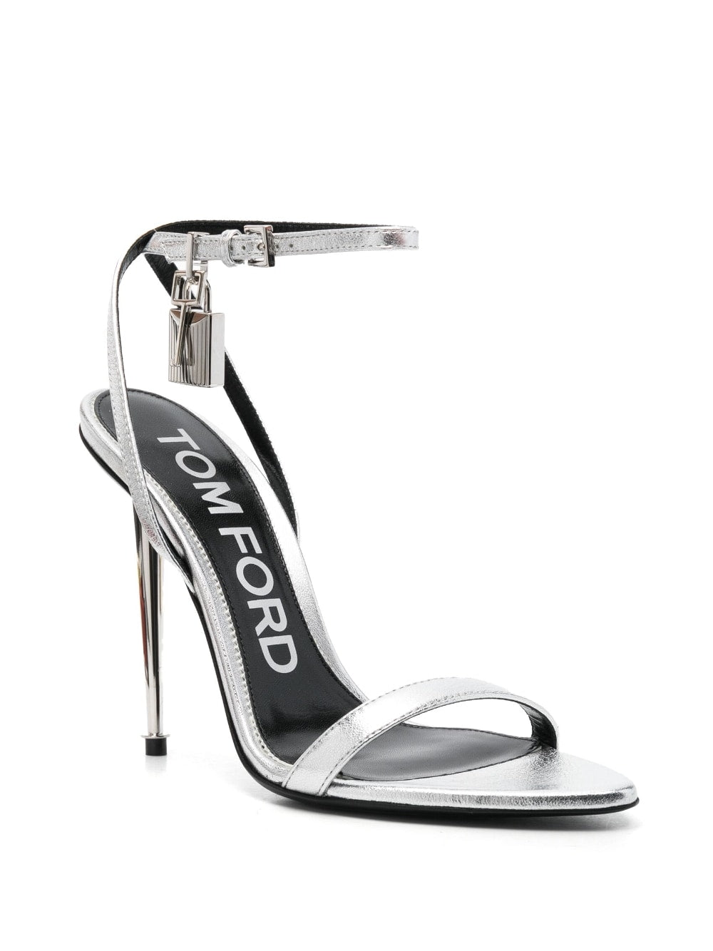 TOM FORD Silver Tone High Stiletto Sandals