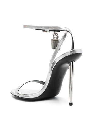 TOM FORD Silver Tone High Stiletto Sandals