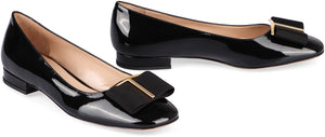 TOM FORD Elegant Black Leather Ballerina Flats