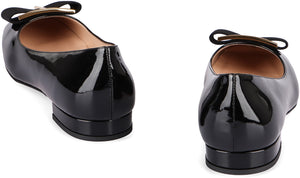 TOM FORD Elegant Black Leather Ballerina Flats