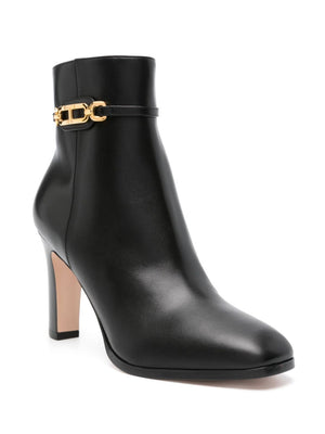 TOM FORD Whitney Black Leather Heel Boots