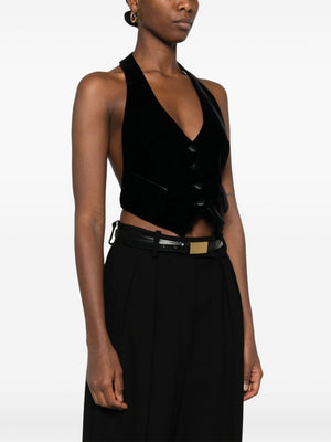 TOM FORD Velvet Tuxedo Open Back Waistcoat for Women