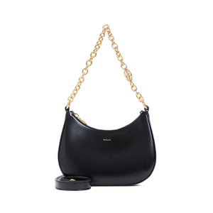 BALLY Luxurious Black Leather Crossbody Bag for Women - SS24 Collection