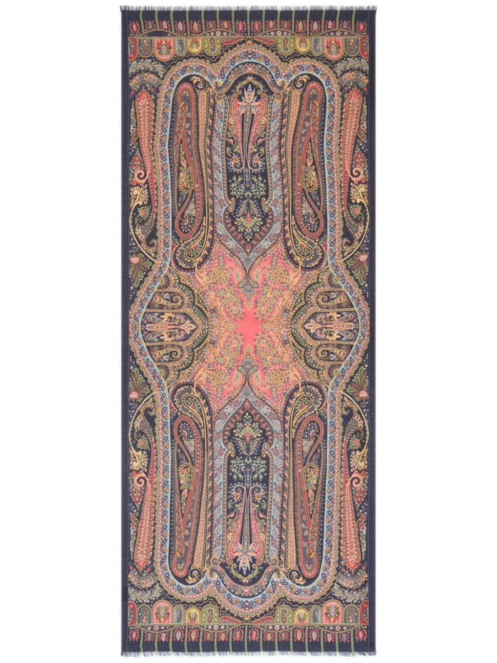 ETRO Multicolor Paisley Cashmere-Silk Blend Wrap