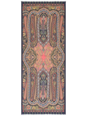 ETRO Multicolor Paisley Cashmere-Silk Blend Wrap