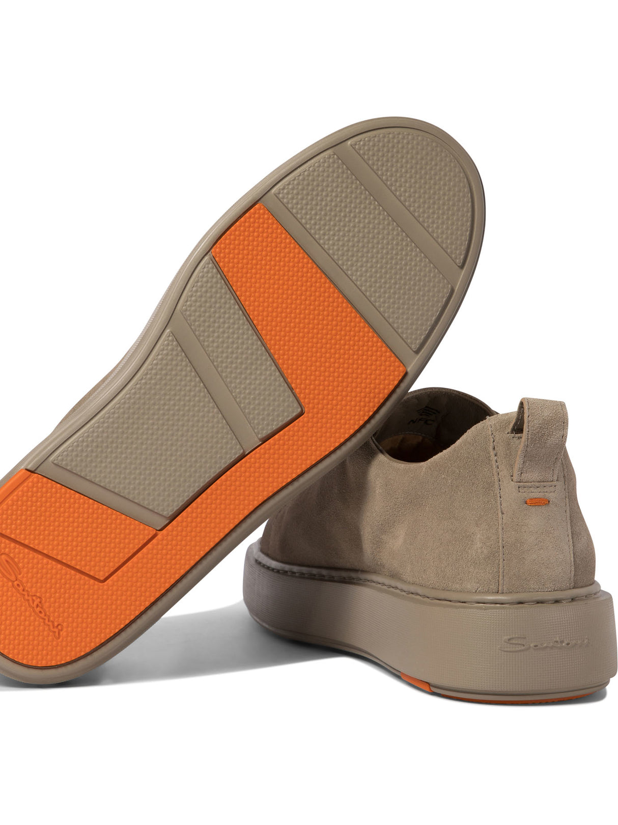 SANTONI Elegant Suede Slip-On Sneakers