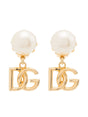 DOLCE & GABBANA Elegant Pearl Charm Earrings