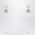 DOLCE & GABBANA Crystal & Silver Logo Earrings