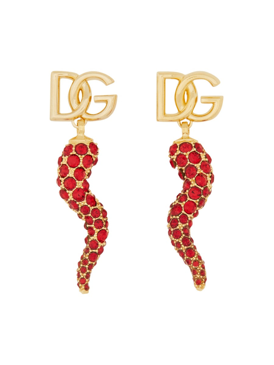 DOLCE & GABBANA Elegant Logo Cornet Earrings