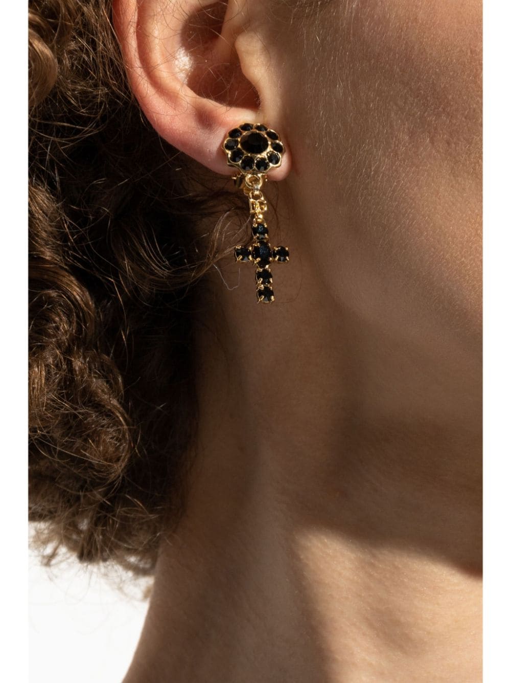 DOLCE & GABBANA Strass-Embellished Drop Earrings