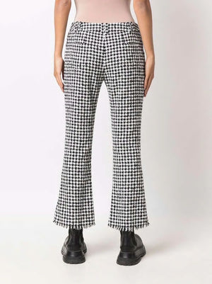 BALMAIN Houndstooth Flare Pants - FW21