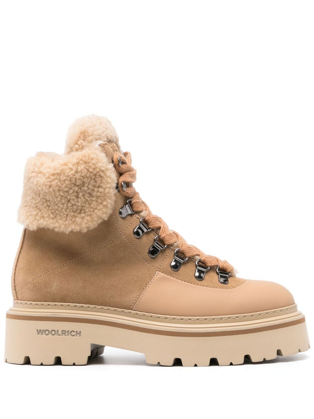 WOOLRICH High Logger Sheepskin Boots for Women