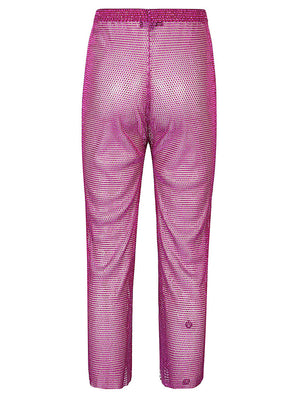 SANTA BRANDS Fuchsia Cropped Transparent Trousers for Women, Fall/Winter 2024 Season