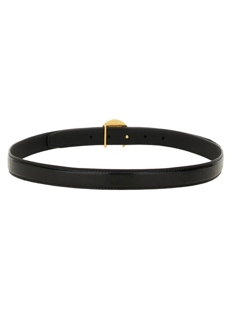 MARINE SERRE Elegant Black Belt for Women - FW24 Collection