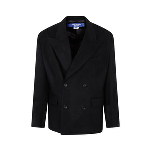Áo khoác lông cừu sang trọng màu đen dành cho nam giới - FW23