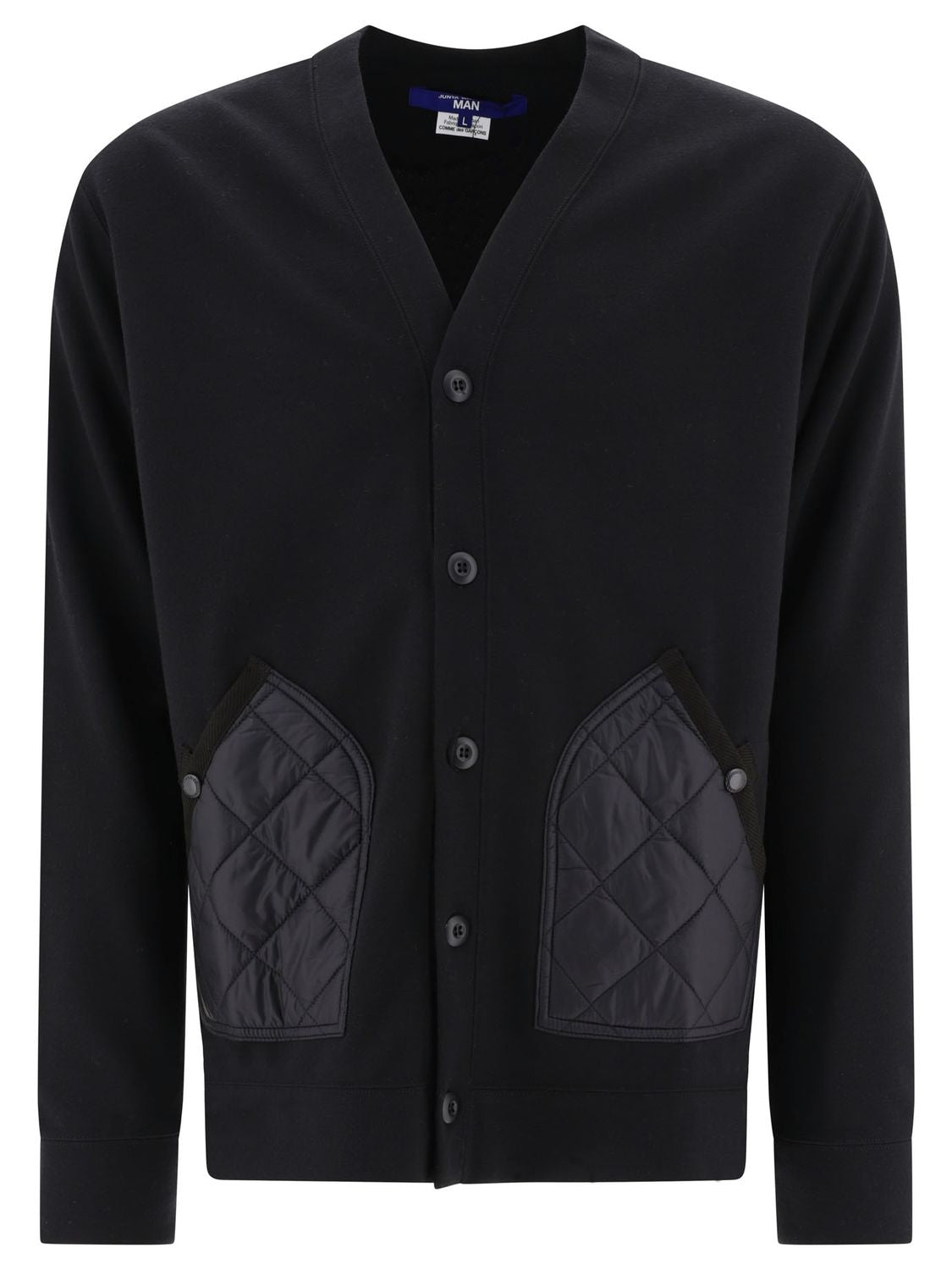 JUNYA WATANABE MAN Men's Black Quilted Cardigan for FW24