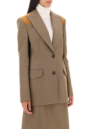 BALLY Houndstooth Single-Breasted Blazer for Women - FW23 Collection