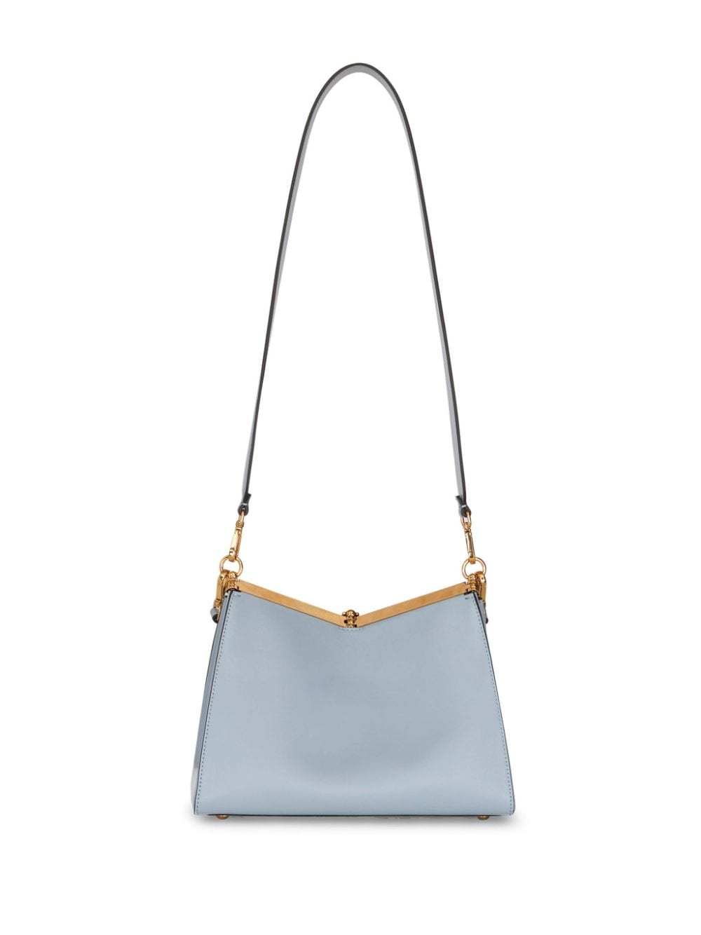 ETRO Blue Leather Pegasus Shoulder Handbag for Women