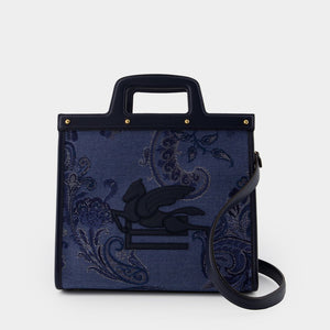 ETRO Chic Blue Shopper Tote