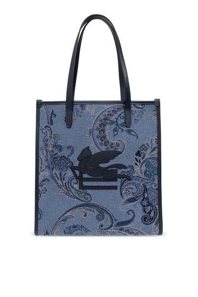 Túi Tote Xanh Chất Liệu Jean Cotton Cỡ Trung