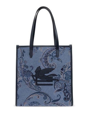 ETRO Medium Love Trotter Denim Cotton Tote