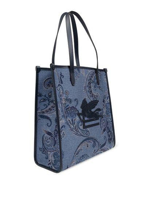 ETRO Medium Love Trotter Denim Cotton Tote