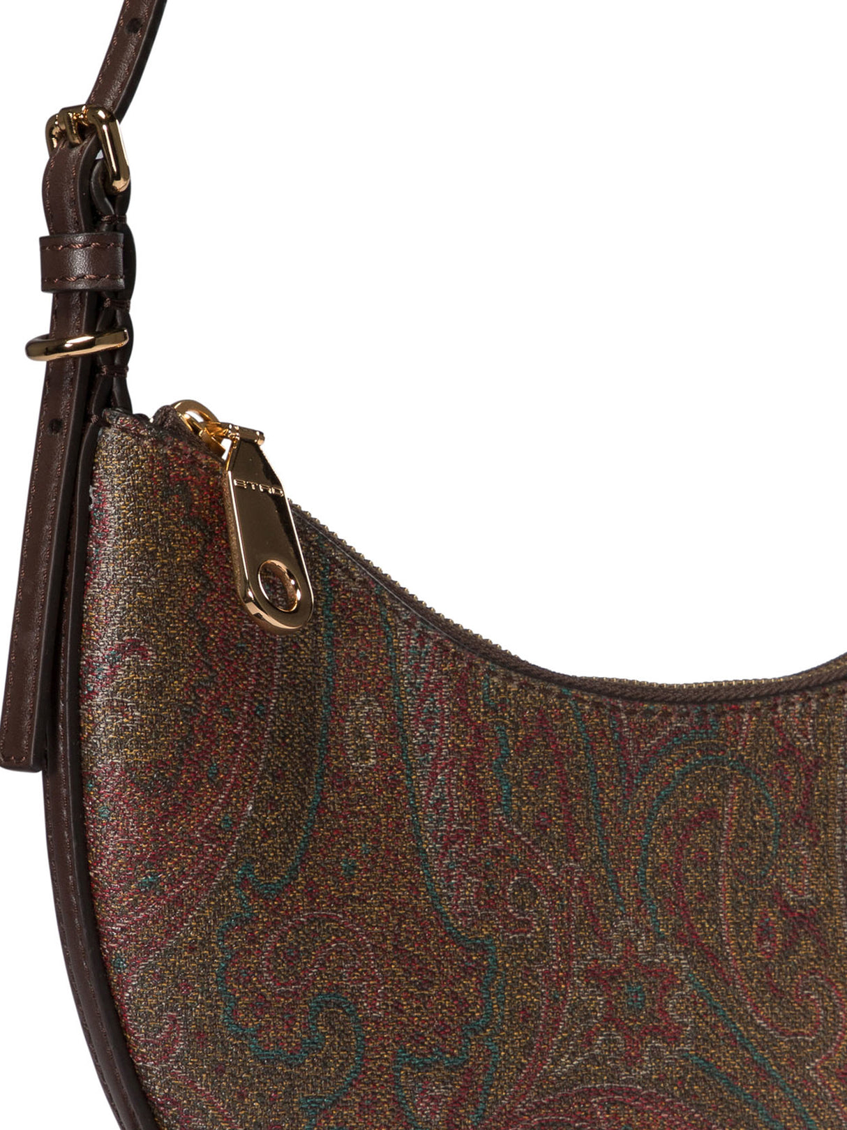 ETRO Essential Mini Hobo Shoulder Bag in Brown