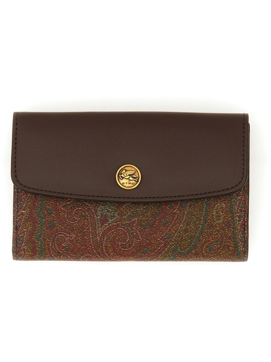 ETRO Elegant Patterned Card Holder - Mini Size