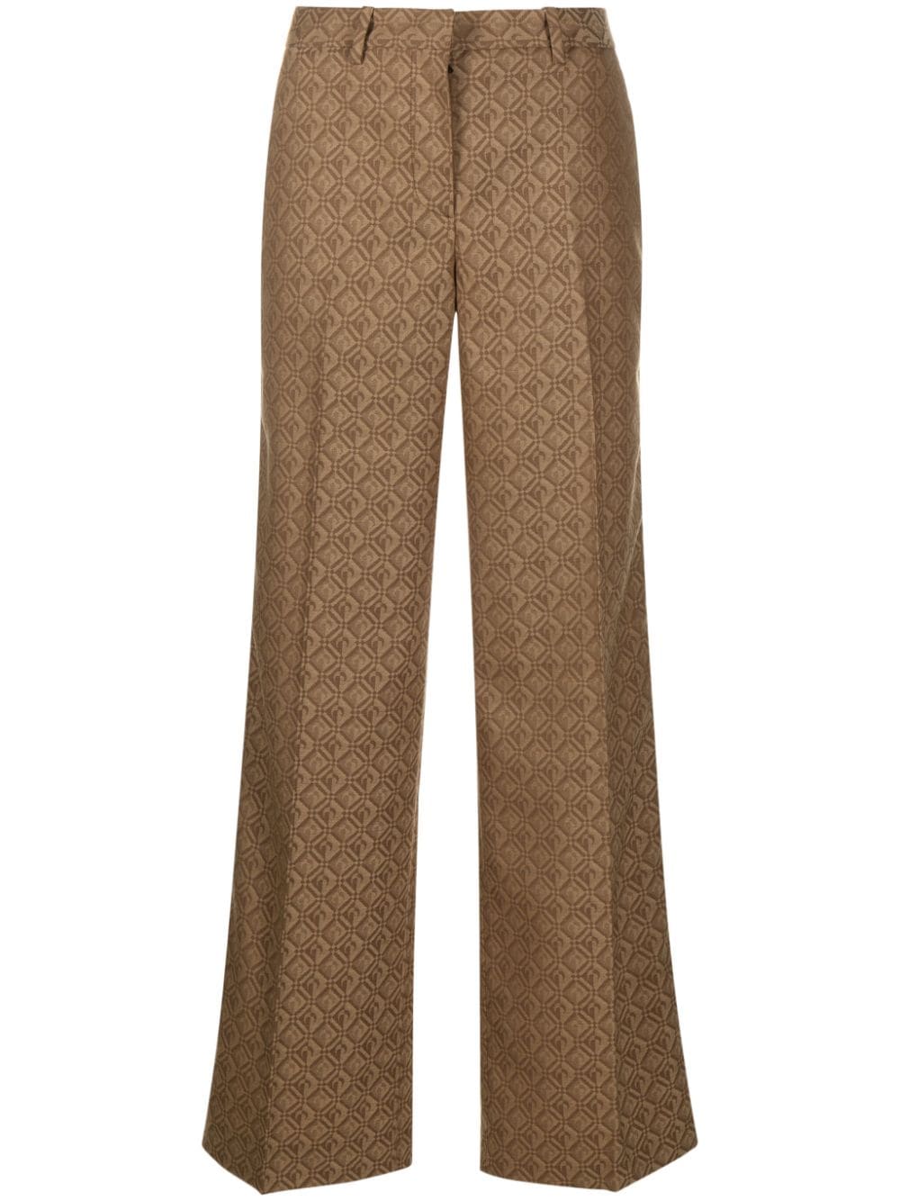 MARINE SERRE Tan Moon Diamant Tailoring Trousers for Women - Sustainable and Stylish